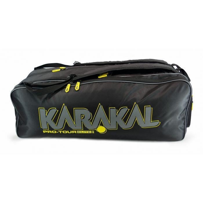 Karakal Pro Tour Elite 12 Racket Bag with Wet & Shoe Compartment - Grab Handle