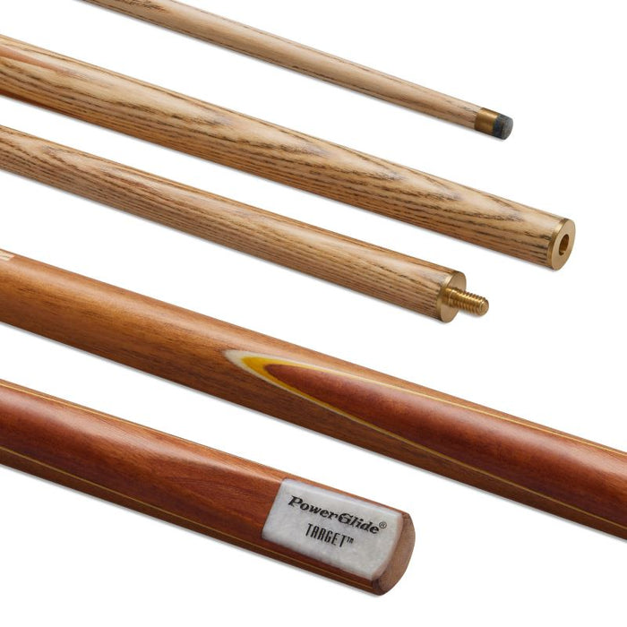 Powerglide Snooker Cue 2 Piece Ash Shaft 144cm 9.5mm Tip