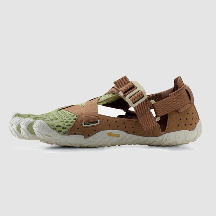 Vibram Breezandal Mens Five Fingers Barefoot Shoes - Olive Green/Brown/Ivory