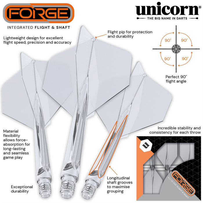 Unicorn Darts Forge All‑In‑One Plus Integrated Flight & Shaft System