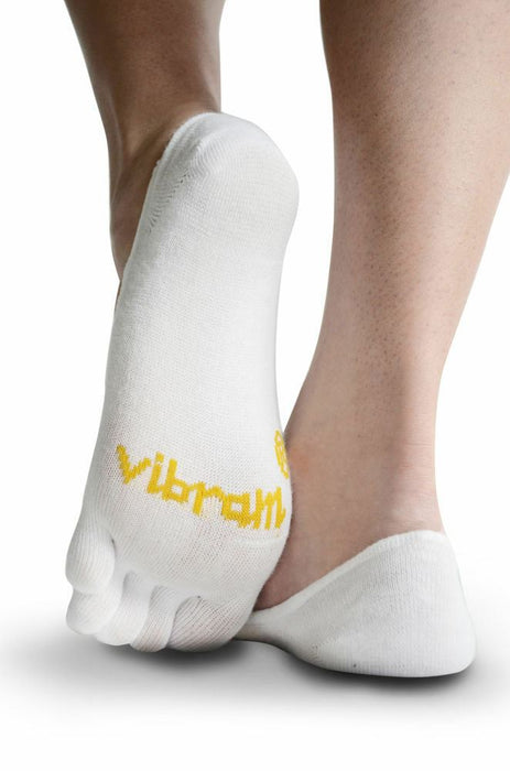 Vibram 5Toe Unisex Five Fingers Socks in White - Coolmax - Flexible