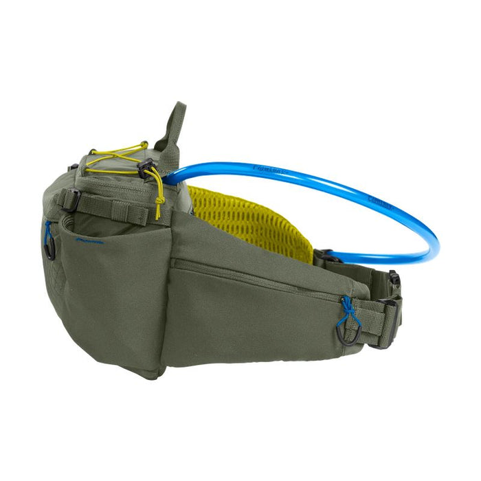 CamelBak Podium Flow 2 Waist Pack with 21oz Podium Dirt Bottle Lightweight Hydration Belt with Secure Storage
