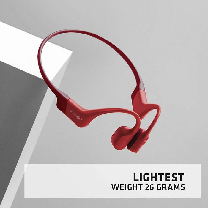 AfterShokz Aeropex Wireless Headphone in Solar Red - Waterproof Bone Conduction