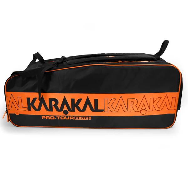 Karakal Pro Tour Elite 2.2 Racket Bag – Multi-Racket Storage, Durable - Orange