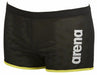 Arena Drag Swimming Shorts in Black Water Resistant with Square CutArena