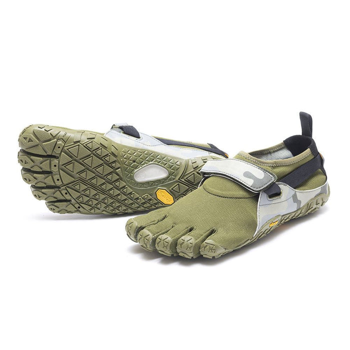 Vibram Womens Five Fingers Shoes Mega Grip Running Hiking Trainers - Dark Green