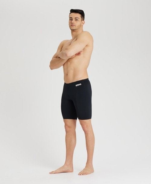 Arena Team Men Swim Jammers Stretchable Sun Protection Athletic Swimwear - BlackArena