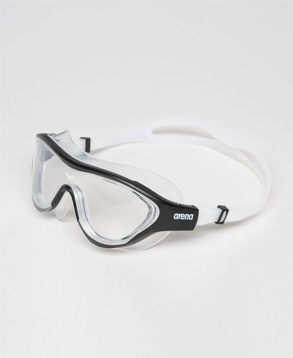 Arena The One Mask Goggles - Wide Fit with Watertight Seals - Clear Blue / White