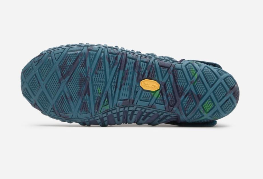 Vibram Furoshiki Original Barefoot Shoes Wrapping Footwear - Blue/Green