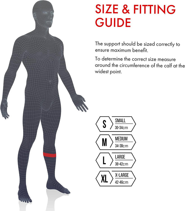 Vulkan Classic Calf & Shin Compression Support Sleeve - Level 1 - S-L