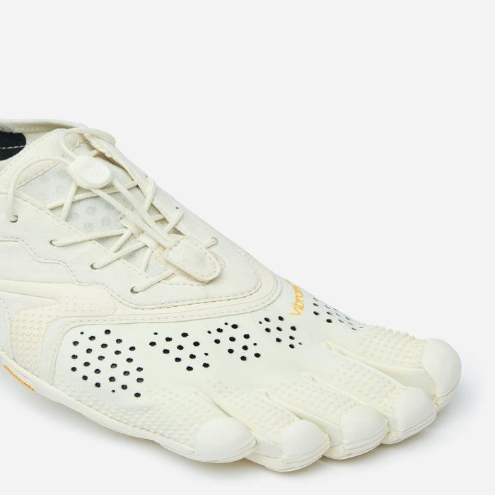 Vibram V-Run FiveFingers Mens Barefoot Running Shoes Trainers - Total Ivory