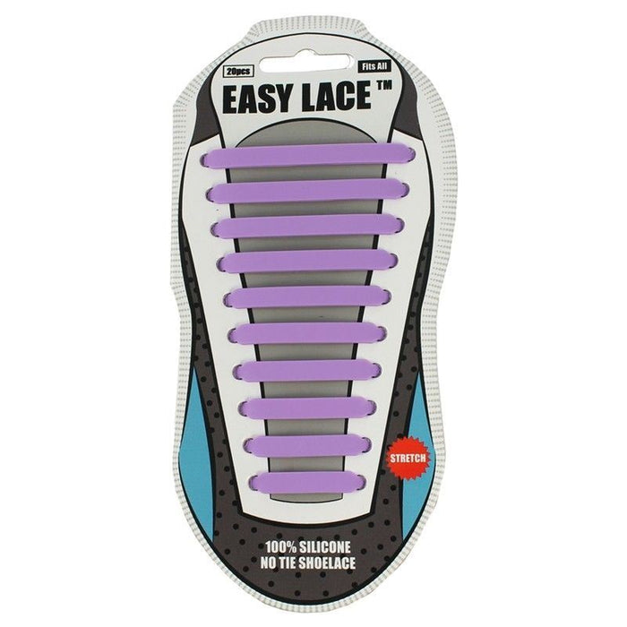 Easy Lace No Tie Elastic Silicone Slip On Trainers Shoelaces 20 Piece