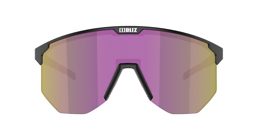 Bliz Hero Small Sunglesses Shades Black Frame Brown/Purple lens