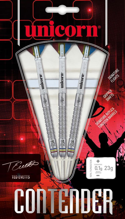 Unicorn Darts Ted Evetts Phase 2 90% Tungsten Steel Tip Darts Contender Set