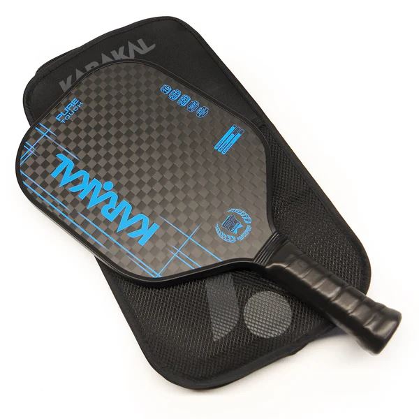Karakal Pure Touch Blue Pickleball Paddle 225g 12K Carbon PP Honeycomb Core