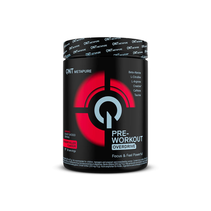 QNT Pre Workout Overdrive Performance Powder 390g