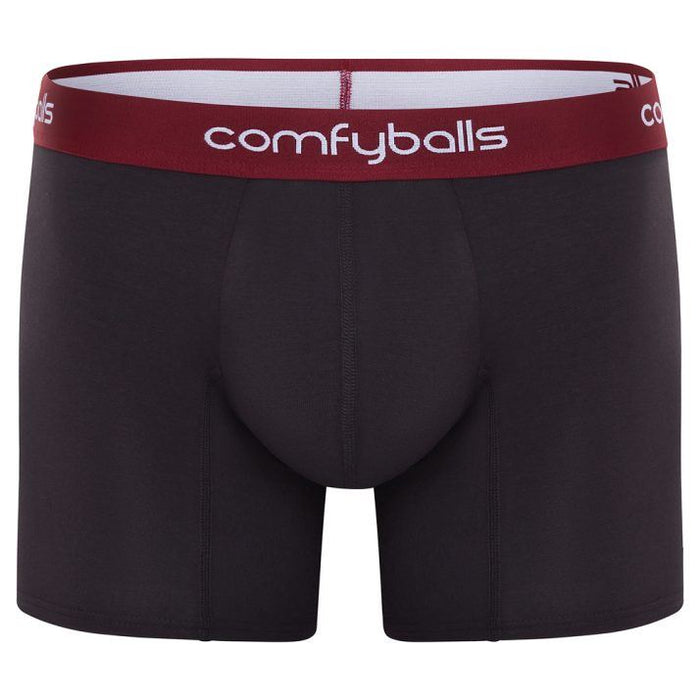 Comfyballs Long Boxer Shorts Mens Comfycel Classic Fit Underwear - Charcoal