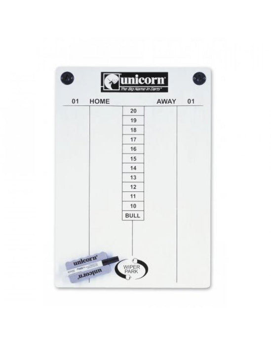 Unicorn Darts Extra Large Magnetic Dart Wipe Clean Scoreboard Set 400 x 570mm