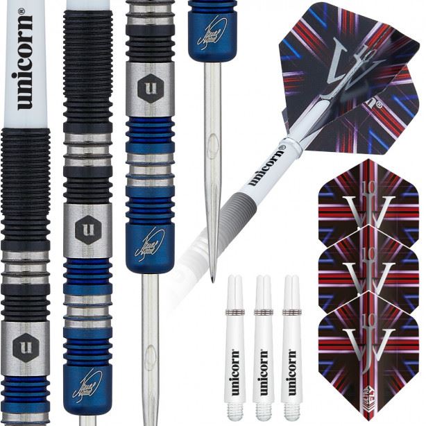 Unicorn James Wade The Machine Two‑Tone 90% Tungsten Steel Tip Darts