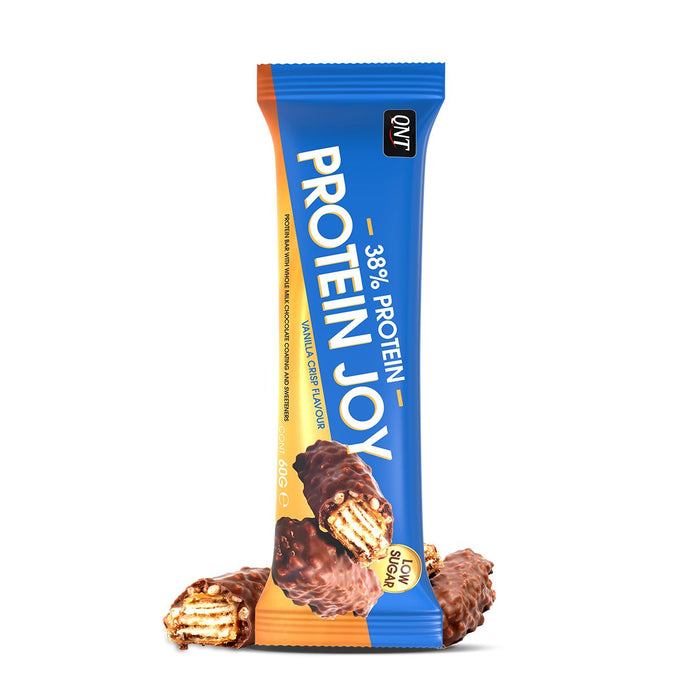 QNT Protein Joy Bar Low Sugar 12 x 60g - Vanilla Ice