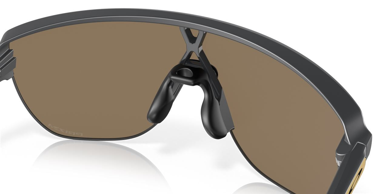 Oakley Corridor Sunglasses Matte Carbon Sports Frame 24k Iridium Lenses Driving