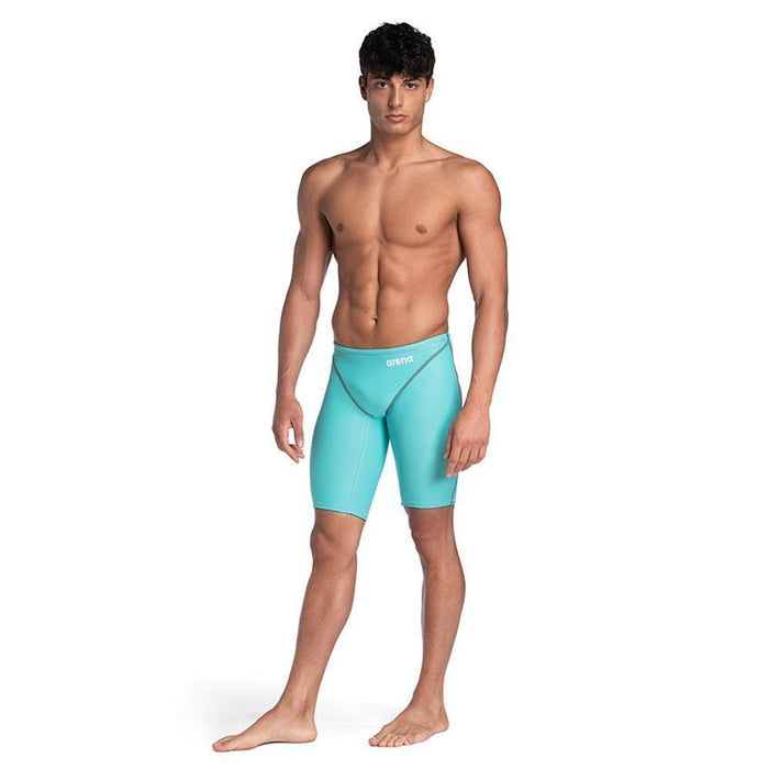 Mens Arena Swimming Powerskin Jammers Quick Dry Plain Swim Shorts - Aquamarine