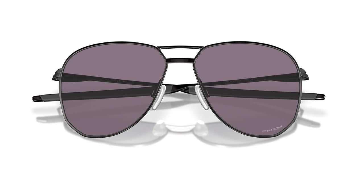 Oakley Contrail Sunglasses Grey Lenses Matte Black Frame Square Outdoor Glasses