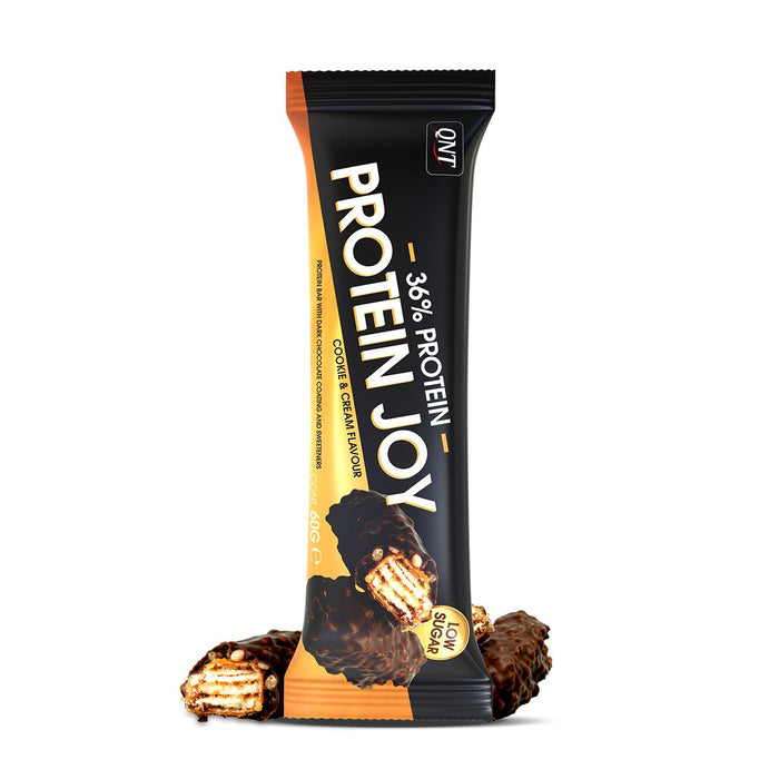 QNT Protein Joy Bar Low Sugar 12 x 60g - Chocolate Cookie
