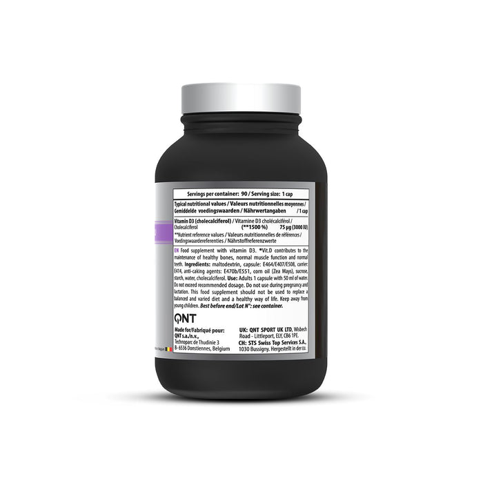 QNT Vitamin D3 3000 IU 90 Vegan Caps Muscle Bones & Teeth