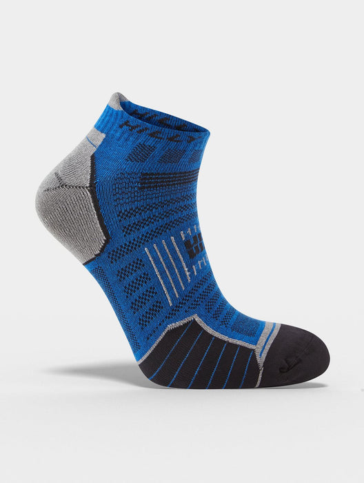Hilly Unisex Twin Skin Socklet Sports Running Socks - Azurite /Marl Grey