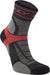 Hilly Trail Anklet Socks Medium Cushion Sports Running Black/Red - 3 Pairs for 2Hilly