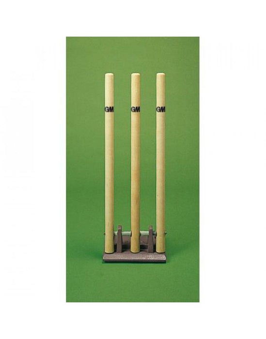 Gunn & Moore Cricket Stumps - Springbok Solid Cast Iron Base - Heavy Duty