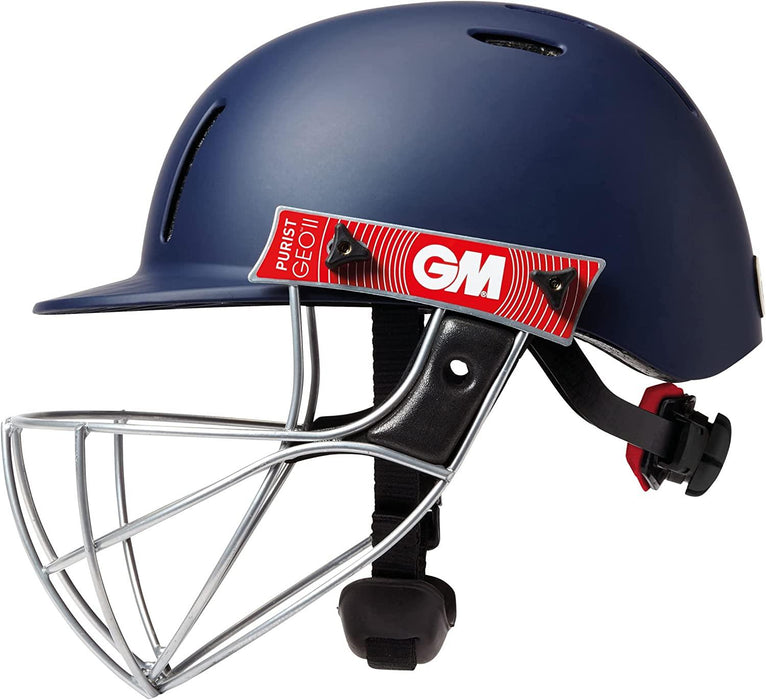 Gunn & Moore GM Cricket Purist Geo II Helmet Sports Head Protection - Navy