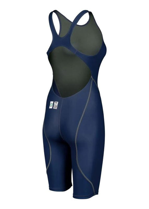 Arena Women One Piece Swim Suit Navy Powerskin ST Next Swimming Kneeskin Costume