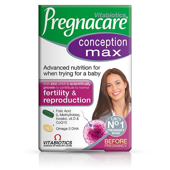 Vitabiotics Pregnacare Conception Max Pregnancy Nutritional Support Supplement 84