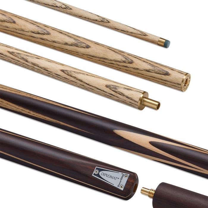 PowerGlide Diplomat Ash Premium 3/4 Snooker Cue + Extension