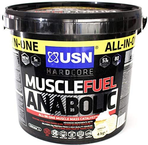 USN Muscle Fuel Anabolic Muscle Mass & Growth Shake Powder 4kg - Strawberry