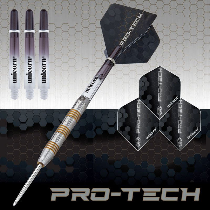Unicorn Pro-Tech Style 3 Steel Tip Darts – 90% Tungsten 21/23/25g