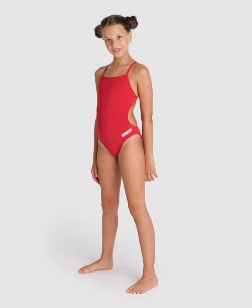 Arena Girls Team Swimsuit Challenge Solid Competition Training one piece Red