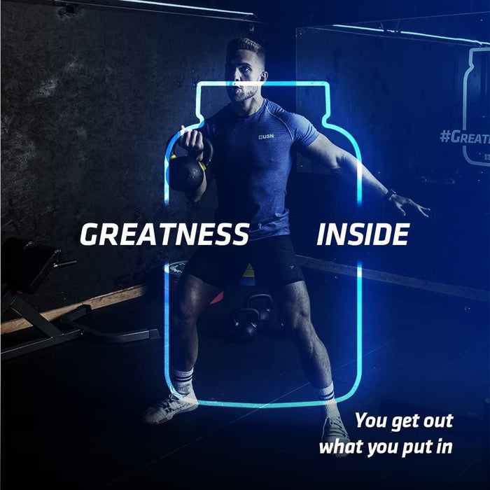 USN Blue Lab Whey Isolate Protein Powder Muscle Building Banana Shake - 908g