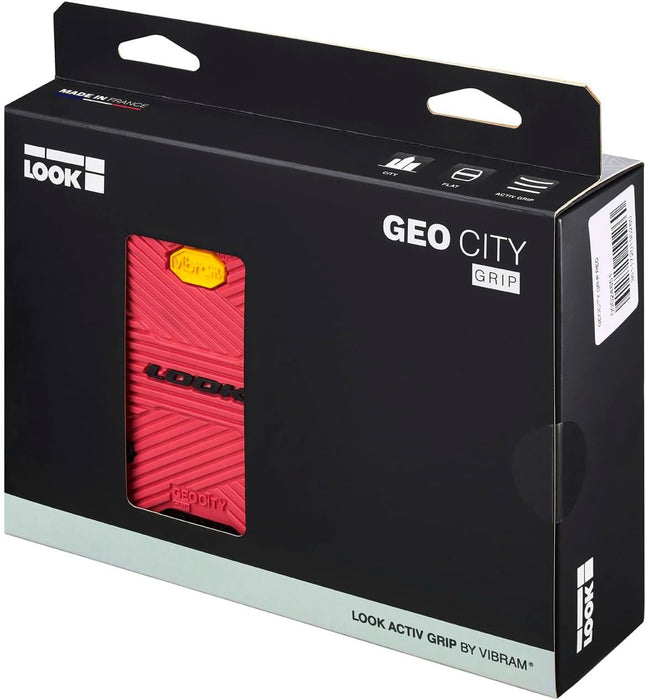 LOOK Geo City Flat Grip Pedals Urban & City Bike Pedals - Red