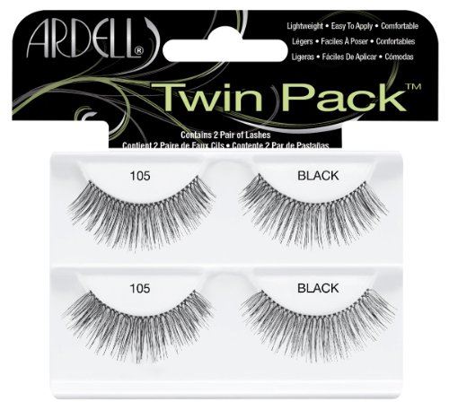 Ardell Twinpack Black Easy To Apply Full False Eye Lashes