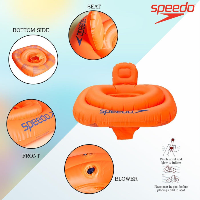 Speedo Water Confidence Safety Blow Up Floating Swim Seat Kids Swimming Aid