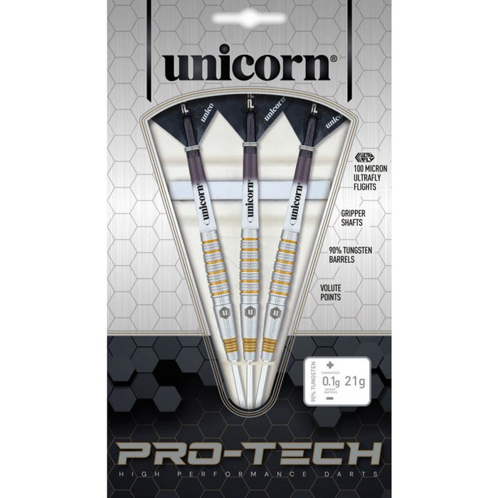 Unicorn Pro-Tech Style 2 Steel Tip Darts – 90% Tungsten 21/23/25g