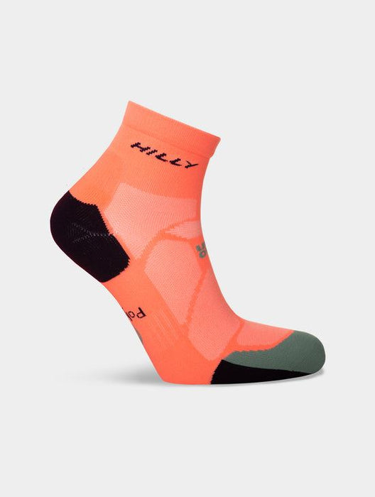 Hilly Marathon Fresh Running Socks Odour-Free Cushioned Comfort - Neon/Candy/Sage