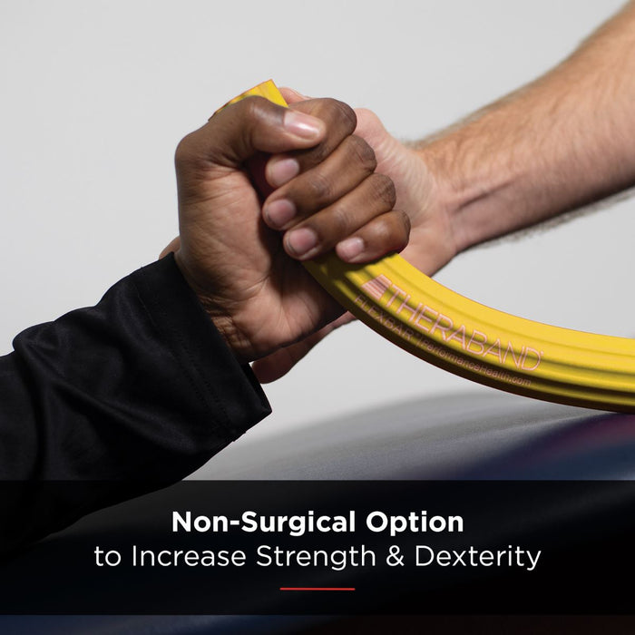 TheraBand FlexBar Strengthen Wrists Elbows & Forearms Resistance Training ( Yellow ) Extra Light