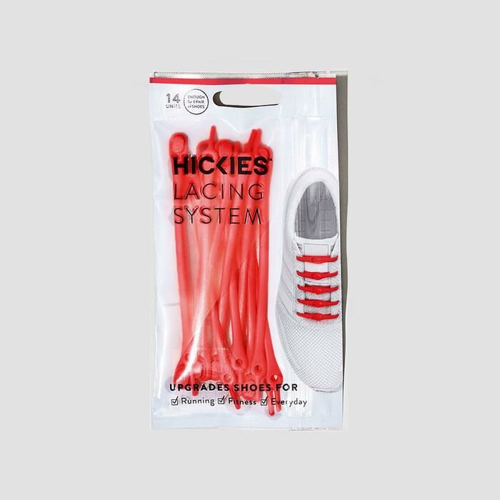 Hickies Laces Originals No Tie Elastic Shoelaces Trainers Straps 14 Pack - Red