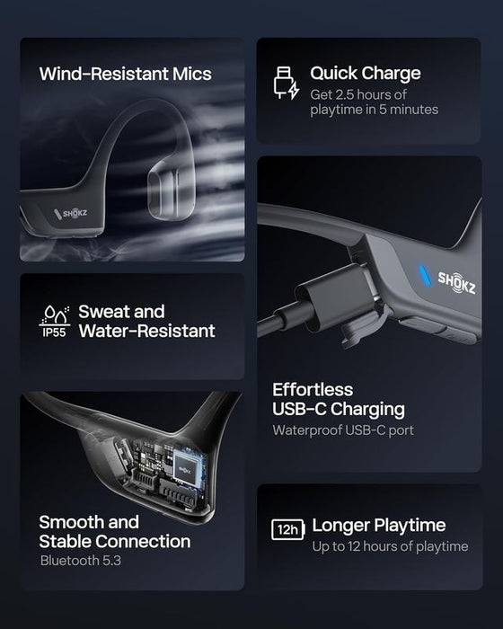 Shokz OpenRun Pro 2 Mini Open Ear Headphones Earphones