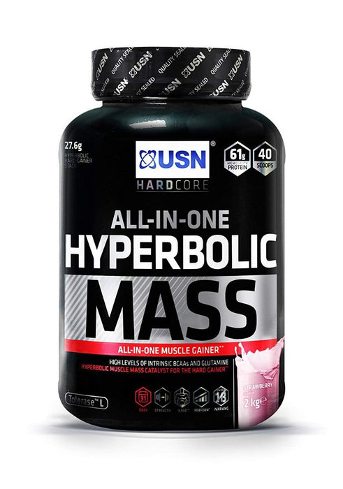 USN Hyperbolic Muscle Gainer - High Protein Creatine & Carbohydrates - 2kg