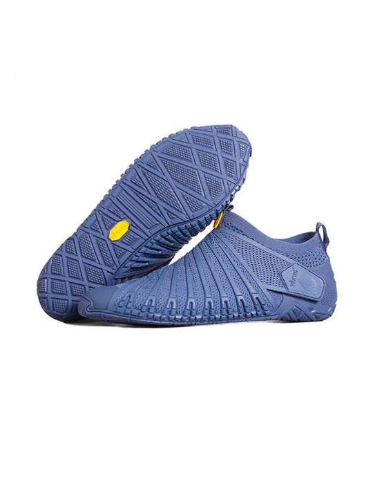 Vibram Furoshiki Knit High Mens Trainers Five Finger Trail Footwear - NavyVibram